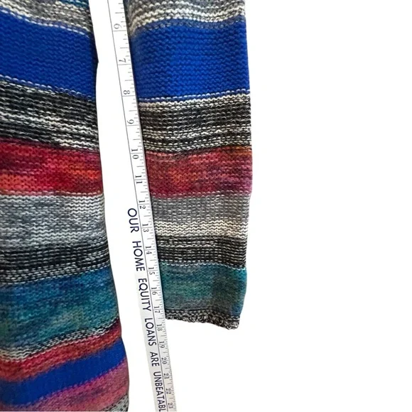 Sundance PS merino wool knit sweater cardigan horn toggle closure multi color - Picture 10 of 13